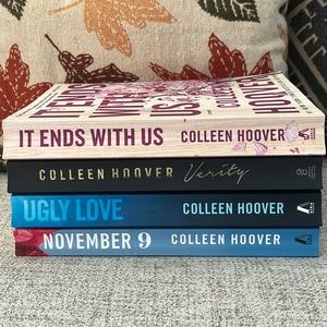 Colleen Hoover Book Bundle - It Ends With Us, Verity, Ugly Love, November 9